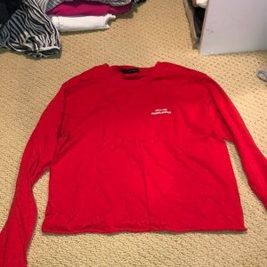 Urban outfitters long sleeve cropped tee
